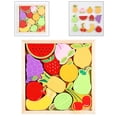 thumbnail image 1 of Puzzle Jigsaw Shape Puzzle Sorting Game Learning Educational Toy Gifts fruit, 1 of 8