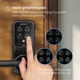 thumbnail image 3 of Lockly Secure Pro Smart Lock Wi-Fi, cerradura de puerta con teclado digital de entrada sin llave, cerradura de puerta delantera con sensor biométrico de huellas dactilares 3D con manija, control de vo, 3 of 5
