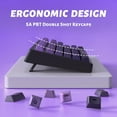 thumbnail image 5 of ATTACK SHARK M87 80% Wireless Gaming Keyboard,87 Keys TKL Mechanical Feeling SA PBT Keyboard, Bluetooth 5.0/2.4Ghz Dual Mode Pc Gaming Keyboards for Silent Office/Gaming(Purple), 5 of 10