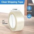 thumbnail image 6 of 6PCS Clear Packing Tape 2.88 inch X 110 Yards Per Roll, 2 mil Thick, Heavy Duct Wide Carton Packaging Tape Box Tape for Shipping Moving Sealing Mailing Office Storage, 6 of 6