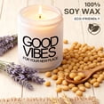 thumbnail image 6 of 7oz White Matte Glass Candle, Lavender Scented, Housewarming Gift, Aromatherapy Candle for New Home, Gift for Friend Family, 6 of 7