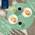 thumbnail image 6 of YYEAN 3-Piece Bistro Set, Space Saving Folding Design, Solid Steel, Outdoor Patio Furniture Set w/ 2 Chairs, Bistro Table-Sage, 6 of 10