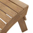 thumbnail image 2 of Outdoor Adirondack Chair Folding Ottoman, Teak, 2 of 10