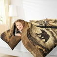 thumbnail image 5 of Homewish Wild Animal Bear Bedding Comforter Set,Rustic Farmhouse Cabin Twin Comforter Sets,Beige Brown Bedding Set For Boys Kids,Ultra Soft Home Decor Reversible,2 Pieces, 5 of 9