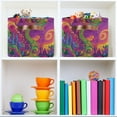 thumbnail image 6 of Psychedelic Cartoon Dragon Foldable Storage Basket,Canvas Fabric Foldable Storage Bins with Handles Open Home Storage Bins Boxes for Toy Book Shelf Closet Baskets, 6 of 8