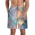 thumbnail image 1 of Balery Pastel Abstract Fluid Art Traje de Baño Estilo Hawaiano para Hombre, Shorts de Secado Rápido con Bolsillos-XX-Large, 1 of 6