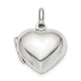 thumbnail image 1 of 925 Sterling Silver Heart Locket Pendant Charm, 1 of 5
