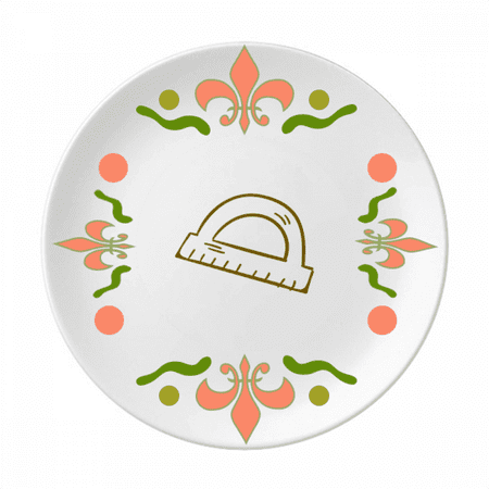 

Arc Length Ruler Art Deco Fashion Flower Ceramics Plate Tableware Dinner Dish