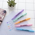 thumbnail image 4 of BAZIC Highlighter Gel Pen Bible Highlighter, No Bleed Pastel Highlighting Coloring Pen (5/Pack), 12-Packs, 4 of 7