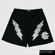 thumbnail image 1 of Pantalones cortos casuales EE para hombre, deportivos, musculosos, de malla, holgados, hasta la rodilla, estilo americano, 1 of 3