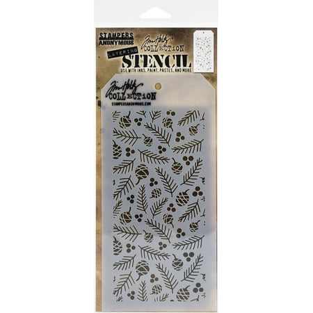 UPC: 0787790625216 | Tim Holtz Layered Stencil 4.125 X8.5 -Gatherings
