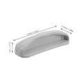 thumbnail image 2 of OUNONA Replacement Freezer Handle Durable Replacement Grey Plastic For Meat Display Cabinet 2PCS Washer, 2 of 8