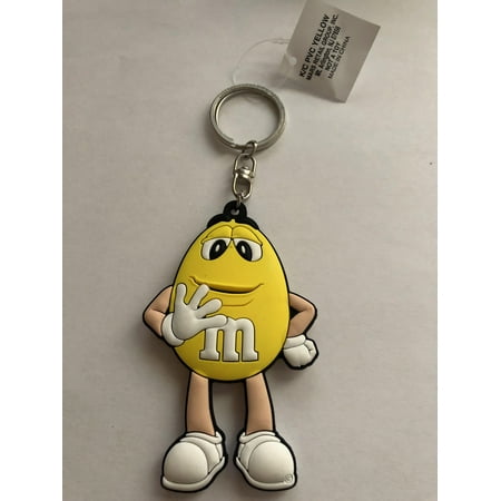Fox Pvc Keychain - M&M's World Yellow Character PVC Keychain New with Tag