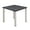 Grey / Chrome, variant on Romig Trek 30 in. Small Square Breakroom Table- Mahogany Top, Black Legs