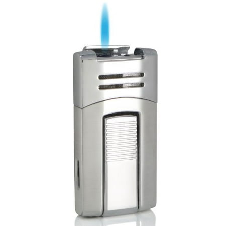 Visol Caseti Corinth Chrome Single Torch Flame Cigar Lighter