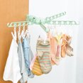 thumbnail image 3 of Tendedero de ropa plegable para ventana de interior Worallymy con Clips varilla de secado de calcetines ABS con ranura para tarjeta ajustable Worallymy JD735804407, 3 of 5
