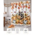 thumbnail image 7 of Thanksgiving Raccoon Shower Curtain Set ，Waterproof Fabric Shower Curtains Fall Pumpkin Shower Curtains for Bathroom,Bathroom Decor 72"x96", 7 of 7