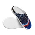 thumbnail image 3 of Lsque Fireworks Pattern Womens Comfort Cotton on Scuff With Memory Foam and Anti-skid Sole Slipper-37/38, 3 of 7