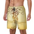 thumbnail image 1 of Balery Bunch of Grapes Bañador para hombre, shorts de playa de secado rápido con entrepierna y forro de compresión-XX-Large, 1 of 6