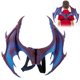 thumbnail image 4 of Accesorios de ala de dragón, ala decorativa para disfraz de Mardi Gras, Cosplay, para Halloween, azul y morado, 4 of 9