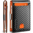 thumbnail image 1 of Cartera delgada RUNBOX de piel para billetes con bloqueo RFID para hombre, 1 of 7
