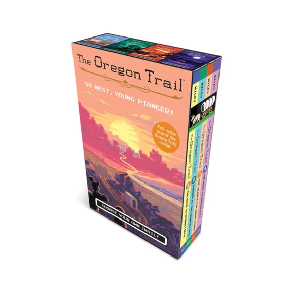 Oregon Trail 4-Book Paperback Box Set Plus Poster Map