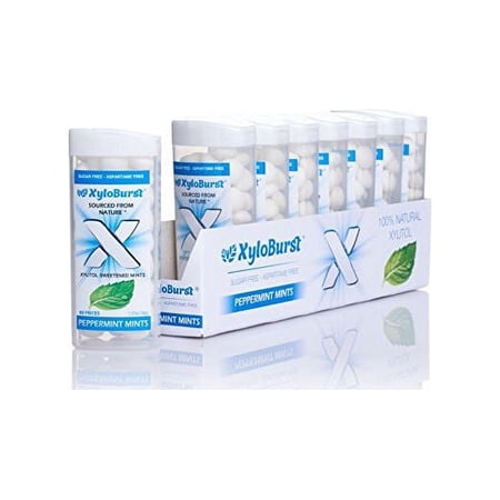 XyloBurst Peppermint Xylitol Mints - 60 Count Mints 8 Pack