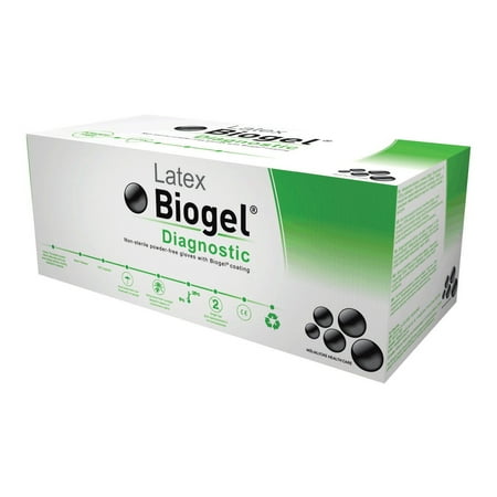 

Biogel Diagnostic Latex Extended Cuff Length Exam Glove Size 7.5 Straw (Sold as BX/25)