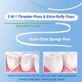 thumbnail image 3 of 840D Fluffy Floss Threaders,Deep Clean Dental Floss for Braces, Bridges, and Implants,Super Floss Pre-Cut (100 Count (Pack of 2)), 3 of 4