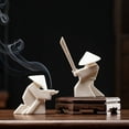 thumbnail image 3 of Adornos de cerámica samurái Horno de aromaterapia Hombre caballeroso Té Mascota Hogar Interior Incienso de sándalo Pieza de incienso, 3 of 6