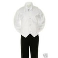 thumbnail image 4 of Baby Toddler Kid Black White Mix Match Wedding Formal Tuxedo Tail Boy Suit S-20, 4 of 5