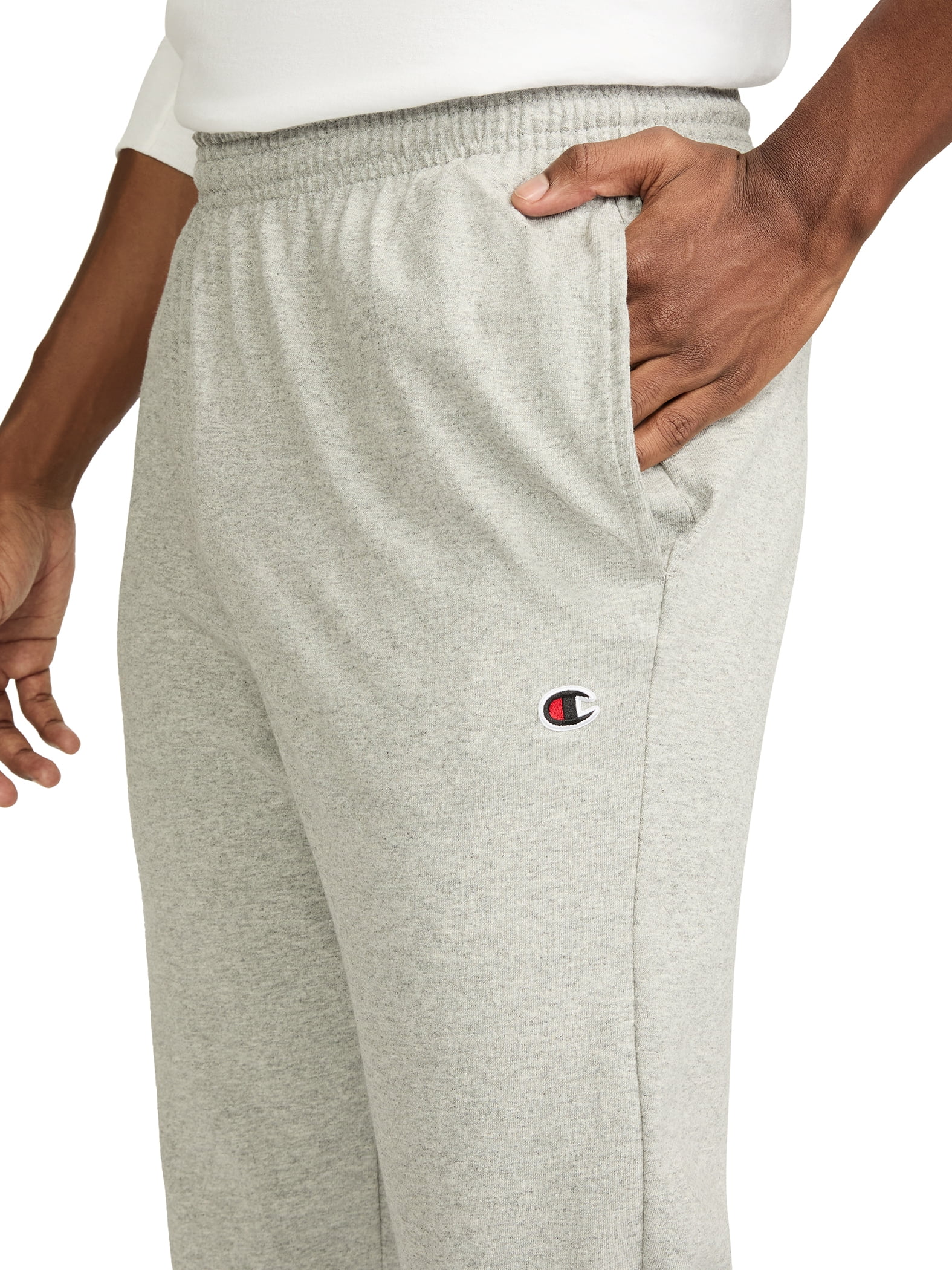 Champion Open Bottom Cotton Pants, Lightweight Jersey Knit
