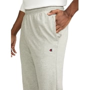 Champion Mens Open-Bottom Lounge Pants, Standard Fit, Lightweight Cotton Blend, Sizes S-4XL