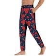 thumbnail image 3 of Kdxio Rose Flower Pattern Joggers,Sweatpants for Men with Pockets-XX-Large, 3 of 5