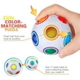 thumbnail image 2 of RainbowbBall Fidget Ball Puzzle Ball Magic Cube Toy Stress Reliever Game, 2 of 7