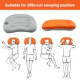thumbnail image 2 of OULII 1Pack Moon-Shaped Pillow Travel Camping Sleeping Pillow TPU Orange, 2 of 6
