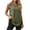 *Army Green, variant on Women's Side Split Workout Tank Top , Ladies' Layered Sleeveless Athletic Shirt , Summer Yoga Running Flowy Tops For Women,Army Green,S-2XL