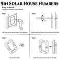thumbnail image 6 of Solar-Powered Outdoor House Number Light, 9 Inch No Wiring Solar Panel Light Up House Numbers for Outside, Waterproof Backlit LED Address Numbers for Home, 6 of 7