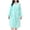 Mint Green, variant on YHAJDS Robes for Women Long Sleeve Bathrobe Lightweight Solid Color Midi Robe with Pockets Bow