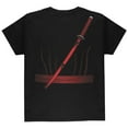 thumbnail image 2 of T-shirt Jeunesse de Costume d'Assassin Ninja du Clan Rouge d'Halloween, 2 of 2