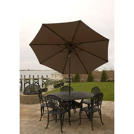 Premium Market Outdoor Patio Umbrella Chocolate Cocoa Brown Premium Market Outdoor Patio Umbrella
