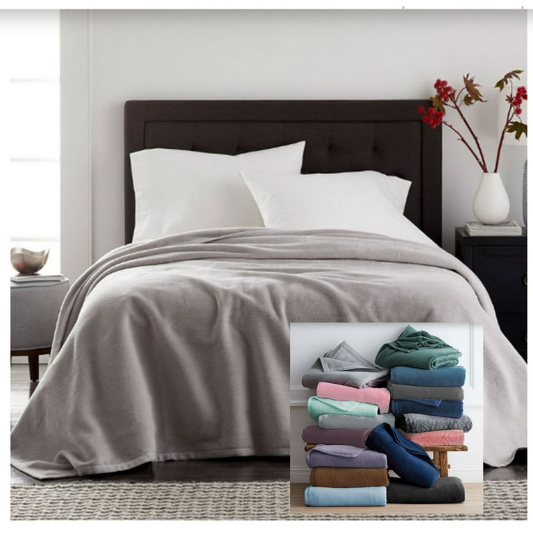 Harper Lane Velvet Plush Blanket Mauve King Walmart