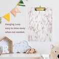 thumbnail image 6 of FMSHPON Marble Paint Clipboard Hardboard Wood Nursing Clip Board and Pull for Standard A4 Letter 13x9 inches, 6 of 7