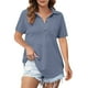 thumbnail image 2 of mfyjkho Tops Casuales Para Mujer, Camisa De Satén Con Solapa Y Manga Larga Para Mujer, Color Liso, A La Moda Tops Y Blusas Para Mujer L, 2 of 4