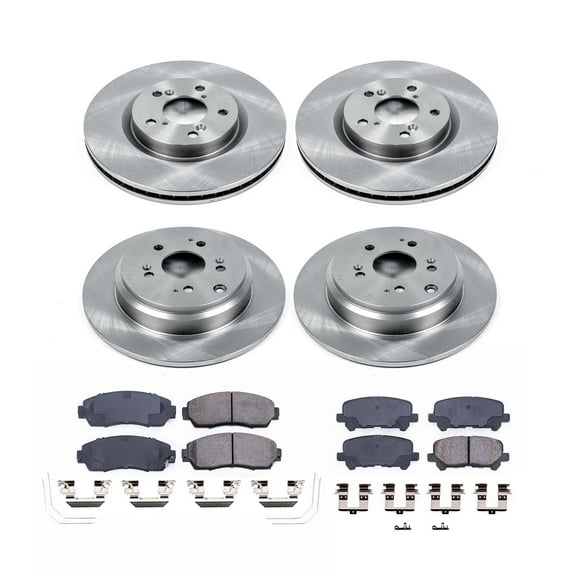Ultimate Brakes Front and Rear Ceramic Brake Pad and Rotor Kit with Hardware WM81510