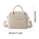 thumbnail image 3 of Bolsa de almuerzo de pana para mujer: bolsa térmica aislante con correa ajustable para el hombro, bolsa refrigeradora reutilizable a prueba de fugas para el trabajo, la escuela, picnics y viajes., 3 of 6