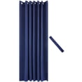 thumbnail image 3 of Sunnydaze Modern Blue Solid Grommet Blackout Indoor or Outdoor Curtain, 101" x 83" (1 Panel), 3 of 14