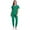 Green, variant on Scrubs for Women 2 Piece Set, Stretch Jogging Scrub Nurse Uniform Set, Comfortable Breathable Tops and Tapered Pants