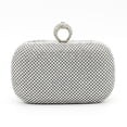 thumbnail image 3 of Bolso de noche portátil para mujer Teléfono Llave Espejo Tarjetas Lápiz labial Bolso Bolso Bling Embrague Monedero para fiesta de graduaci Sunnimix Monedero de noche, 3 of 7