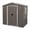 Gray, variant on CarButler 6x6ft Metal Outdoor Storage Shed with Lockable Sliding Doors for Garden Backyard Patio Lawn coffee